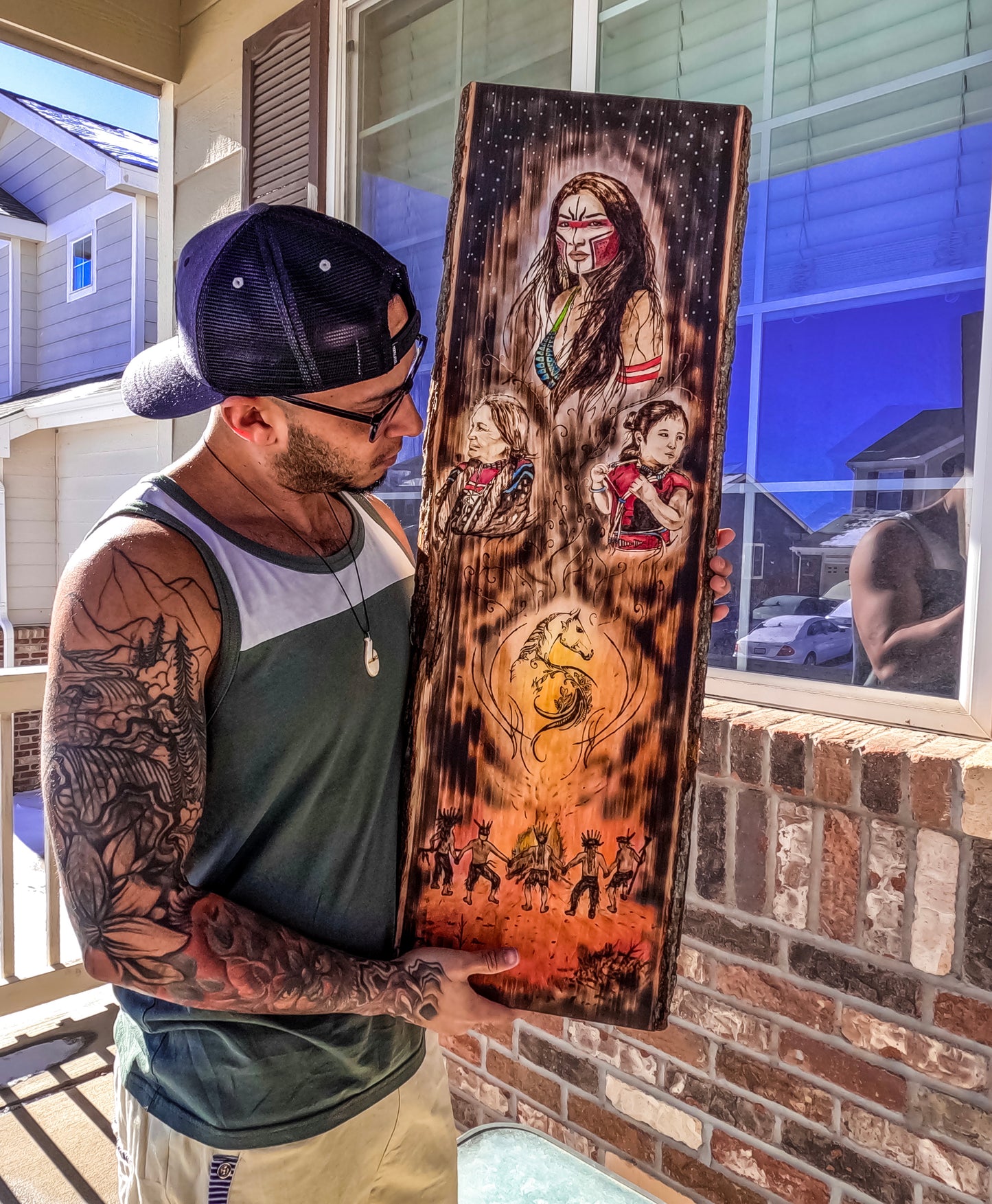 Spirit of the Fire – Native American Tribute Panel (One of One)