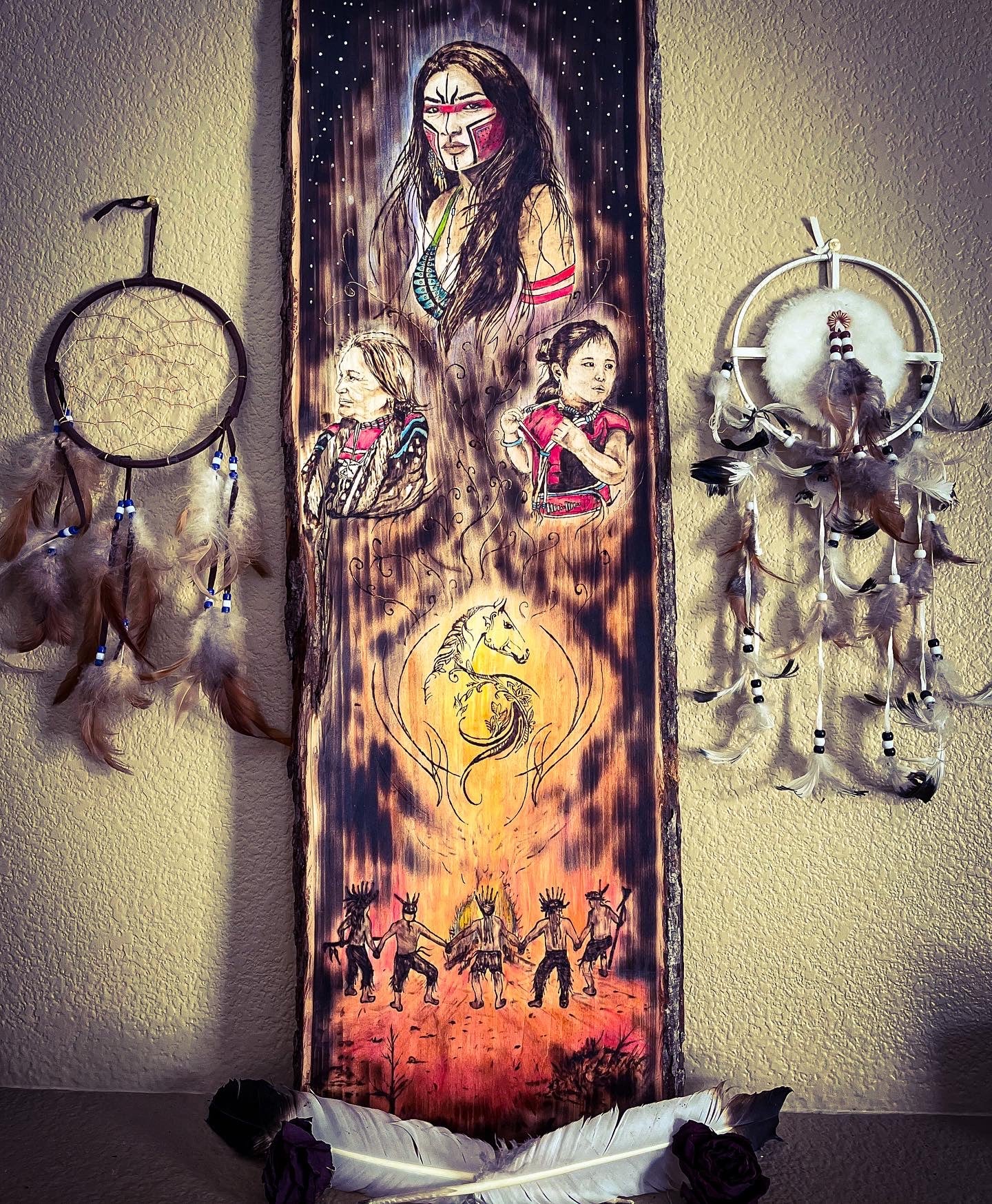 Spirit of the Fire – Native American Tribute Panel (One of One)